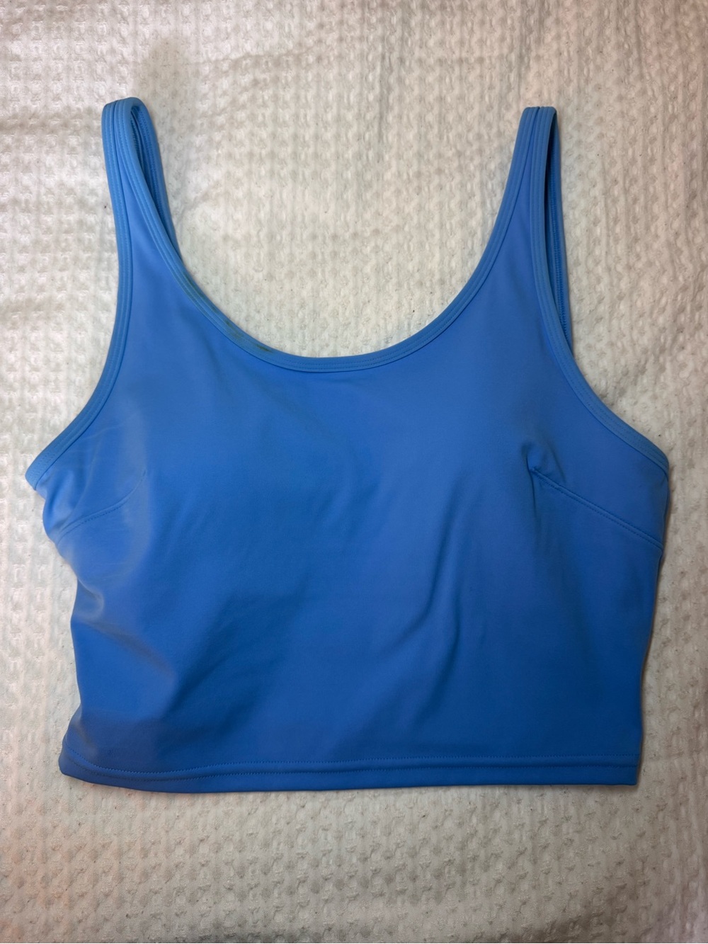 Lululemon Scoop Crop Sports Bra - Sky Blue